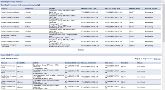 Saving and Publishing a Compliance Setup