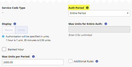 Patient Authorization Editable Period Type