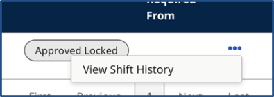 Approved Locked Shift