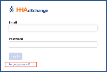 Forgot Password link