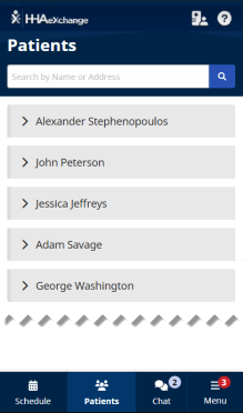 Image of Patients page
