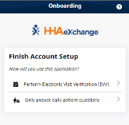 Image of Finish Account Setup page