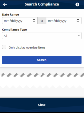 Image of the Search Compliance page