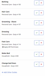 Image of Plan of Care Duties